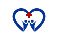 M?dico, sano, concepto del logotipo de la cl?nica stock de ilustración M?dico, sano, concepto del logotipo de la cl?nica stock de ilustración