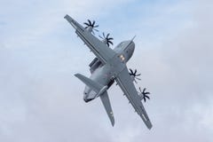 A400M Flying Display bij RIAT stock afbeeldingen A400M Flying Display bij RIAT stock afbeeldingen