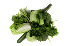 Maak gezond voedsel van verse groene geïsoleerde groenten schoon Stock Afbeelding Maak gezond voedsel van verse groene geïsoleerde groenten schoon Stock Afbeelding