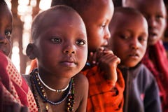 Maasai dzieci w szkole w Tanzania, Afryka zdjęcia stock Maasai dzieci w szkole w Tanzania, Afryka zdjęcia stock