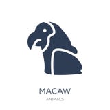 Macaw icon. Trendy flat vector Macaw icon on white background fr stock illustration Macaw icon. Trendy flat vector Macaw icon on white background fr stock illustration
