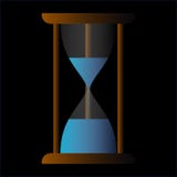 Hourglass Time Clock in black no white Stock Photos Hourglass Time Clock in black no white Stock Photos