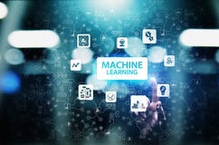 Machine Deep learning algorithms, Artificial intelligence AI , Automation and modern technology in business as concept. royalty free stock image Machine Deep learning algorithms, Artificial intelligence AI , Automation and modern technology in business as concept. royalty free stock image