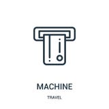 machine icon vector from travel collection. Thin line machine outline icon vector illustration. Linear symbol for use on web and vector illustration machine icon vector from travel collection. Thin line machine outline icon vector illustration. Linear symbol for use on web and vector illustration