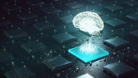 Machine learning , artificial intelligence , ai, deep learning blockchain neural network concept. Brain made with stock illustration Machine learning , artificial intelligence , ai, deep learning blockchain neural network concept. Brain made with stock illustration