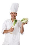 Macho nepalês atrativo do cozinheiro chefe, alho-porro Imagens de Stock Royalty Free Macho nepalês atrativo do cozinheiro chefe, alho-porro Imagens de Stock Royalty Free