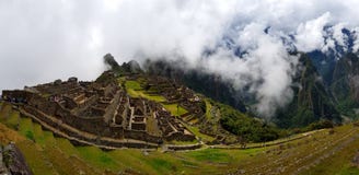 Machu Picchu, Incnca ruins in the Peruvian Andes royalty free stock photography Machu Picchu, Incnca ruins in the Peruvian Andes royalty free stock photography
