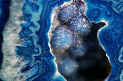  Macro azul do geode fotos de stock royalty free