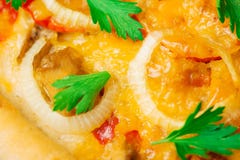 Macro fond de nourriture Fin italienne délicieuse de pizza Tir de macro de fond de pizza photo stock Macro fond de nourriture Fin italienne délicieuse de pizza Tir de macro de fond de pizza photo stock
