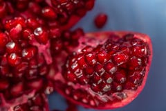 Macro image de grenade de fruit Orientation molle Concept sain photo libre de droits Macro image de grenade de fruit Orientation molle Concept sain photo libre de droits
