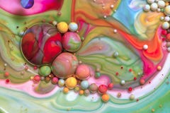 Macro photographie des bulles color?es LXIX image libre de droits Macro photographie des bulles color?es LXIX image libre de droits