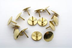 A Macro Shot of A Collection of Thumbtacks royalty free stock photo A Macro Shot of A Collection of Thumbtacks royalty free stock photo