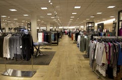 Macy's department store women clothing Royalty Free Stock Photography Macy's department store women clothing Royalty Free Stock Photography