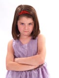 Mad Little Girl Stock Images