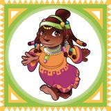 Madame African illustration libre de droits Madame African illustration libre de droits