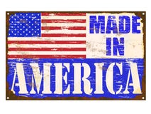 Made In America Enamel Sign royalty free illustration Made In America Enamel Sign royalty free illustration