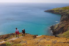 Madeira, Coastal Hiking Trail, Hikers Ascent stock photography Madeira, Coastal Hiking Trail, Hikers Ascent stock photography