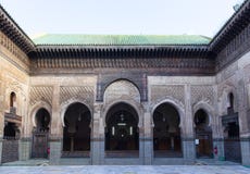 Madrasa Bou Inania, Fez, Μαρόκο, 2017 στοκ εικόνα Madrasa Bou Inania, Fez, Μαρόκο, 2017 στοκ εικόνα