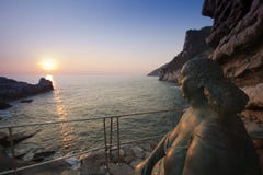 Madre Natura Al Tramonto A Portovenere Stock Photo Madre Natura Al Tramonto A Portovenere Stock Photo