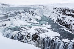 Maestà congelata Gullfoss Immagine Stock Libera da Diritti Maestà congelata Gullfoss Immagine Stock Libera da Diritti