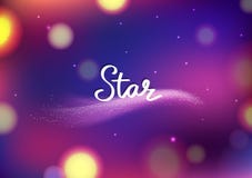 Magia gra główna rolę fantazji Bokeh rozmytego abstrakcjonistycznego tło, komety błyskotania podróżnego fiołkowego galaxy i przes royalty ilustracja Magia gra główna rolę fantazji Bokeh rozmytego abstrakcjonistycznego tło, komety błyskotania podróżnego fiołkowego galaxy i przes royalty ilustracja