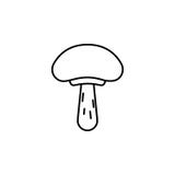 Magic food mushroom outline icon. Signs and symbols can be used for web, logo, mobile app, UI, UX stock illustration Magic food mushroom outline icon. Signs and symbols can be used for web, logo, mobile app, UI, UX stock illustration