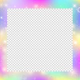 Magic frame with rainbow mesh and space for text. stock illustration Magic frame with rainbow mesh and space for text. stock illustration