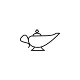 Magic lamp, miscellaneous outline icon. Signs and symbols can be used for web, logo, mobile app, UI, UX vector illustration Magic lamp, miscellaneous outline icon. Signs and symbols can be used for web, logo, mobile app, UI, UX vector illustration