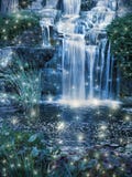 Magic Waterfall Stock Image Magic Waterfall Stock Image
