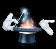 Magician Wand And Top Hat Trick Stock Image Magician Wand And Top Hat Trick Stock Image