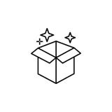 Magii pudełka konturu ikona Znaki i symbole mogą używać dla sieci, logo, mobilny app, UI, UX ilustracja wektor Magii pudełka konturu ikona Znaki i symbole mogą używać dla sieci, logo, mobilny app, UI, UX ilustracja wektor