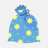 Magische Sterntaschenikone, flache Art lizenzfreie abbildung Magische Sterntaschenikone, flache Art lizenzfreie abbildung