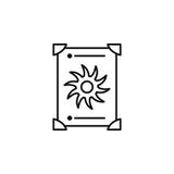 Magische Tarockentwurfsikone Zeichen und Symbole können für Netz, Logo, mobiler App, UI, UX verwendet werden lizenzfreie abbildung Magische Tarockentwurfsikone Zeichen und Symbole können für Netz, Logo, mobiler App, UI, UX verwendet werden lizenzfreie abbildung