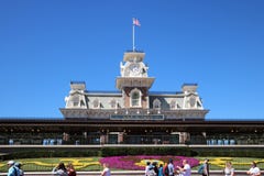 Magischer Königreicheingang Disneyworld lizenzfreies stockfoto Magischer Königreicheingang Disneyworld lizenzfreies stockfoto