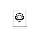 Magisk judisk boköversiktssymbol Tecknet och symboler kan användas för rengöringsduken, logoen, den mobila appen, UI, UX stock illustrationer Magisk judisk boköversiktssymbol Tecknet och symboler kan användas för rengöringsduken, logoen, den mobila appen, UI, UX stock illustrationer