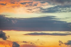 Magnificent Colorful Clouds in Evening Sky stock photo Magnificent Colorful Clouds in Evening Sky stock photo