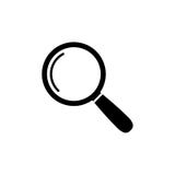 Magnify icon. Magnifying glass sign. Search icon
