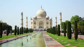 mahal taj της Ινδίας agra απόθεμα βίντεο mahal taj της Ινδίας agra απόθεμα βίντεο