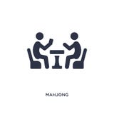 mahjong ikona na białym tle Prosta element ilustracja od aktywności i hobby pojęcia royalty ilustracja mahjong ikona na białym tle Prosta element ilustracja od aktywności i hobby pojęcia royalty ilustracja