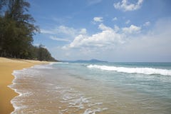 Mai Khao Beach In The Morning Royalty Free Stock Photos Mai Khao Beach In The Morning Royalty Free Stock Photos