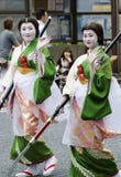 Maiko på den Nagoya festivalen, Japan fotografering för bildbyråer Maiko på den Nagoya festivalen, Japan fotografering för bildbyråer