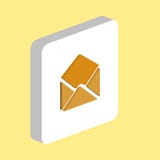 Mail computer symbol royalty free illustration Mail computer symbol royalty free illustration