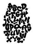 Main de graffiti marquant avec des lettres l'alphabet Fonte de vecteur illustration de vecteur Main de graffiti marquant avec des lettres l'alphabet Fonte de vecteur illustration de vecteur