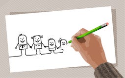 Main de retrait illustration stock Main de retrait illustration stock