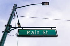 Main street sign downtown stock images Main street sign downtown stock images