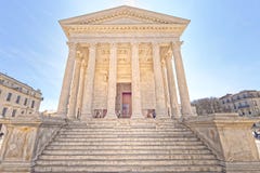 Maison Carree, Nimes, France Royalty Free Stock Images Maison Carree, Nimes, France Royalty Free Stock Images