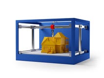 maison d'impression 3d illustration stock maison d'impression 3d illustration stock