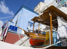 Maison de Marina Corricella de pêcheur Procida, Italie Photo libre de droits Maison de Marina Corricella de pêcheur Procida, Italie Photo libre de droits
