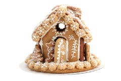 Maison de pain d'épice de Noël images libres de droits Maison de pain d'épice de Noël images libres de droits