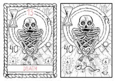The major arcana tarot card. Death Vector Illustration The major arcana tarot card. Death Vector Illustration